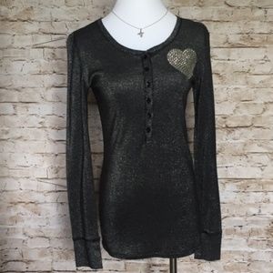 *SOLD PINK by Victorias Secret metallic-look  top